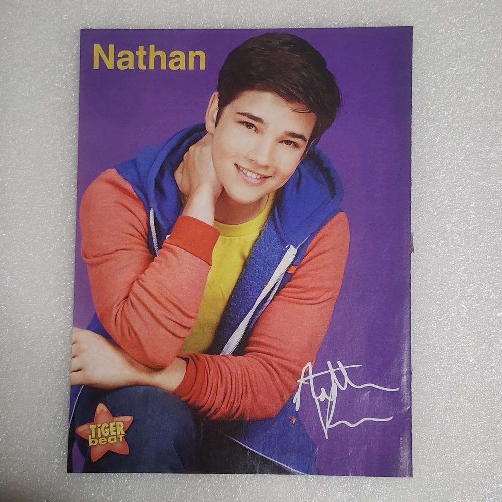 Nathan Kress & Allstar Weekend double-sided poster pinup clipping 8x10 2000s